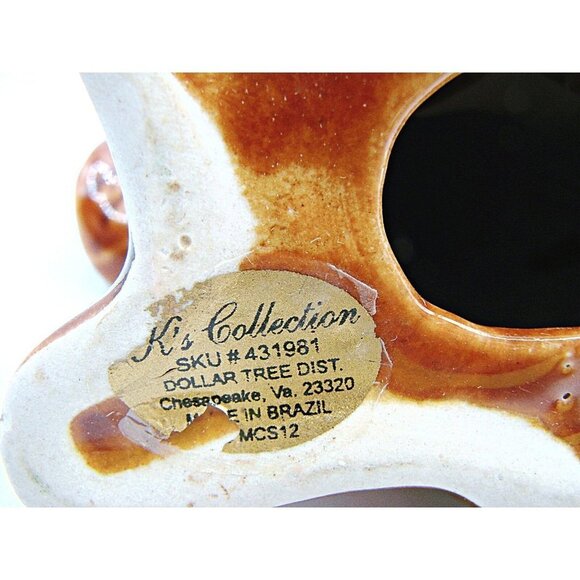 Dog Spaniel Hound Ceramic Pottery Figurine Brazil By MCS Mid-Century Modern Look - Picture 8 of 12